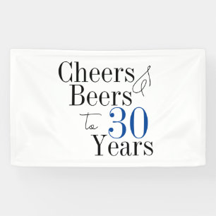 30. Geburtstag Party für Biersorten Banner