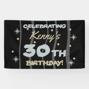 30. Geburtstag Party Ihren Namen hinzufügen Banner