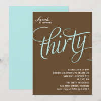 30. Geburtstag Party lädt ein