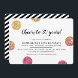 30. GEBURTSTAG PARTY moderne Gold Glitzer Polka Pu Einladung<br><div class="desc">per kat massard >>> www.simplysweetPAPERIE.com <<< Ein trendy einladendes Design für Ihren Geburtstag für jedes Alter - kontaktieren Sie mich, um den Glitzer-Typ für Sie zu ändern! TIPP: 1. Um Grafiken und Schriftart zu ändern/zu verschieben und mehr Text hinzuzufügen, klicken Sie auf den Button "Anpassen". - - - - -...</div>