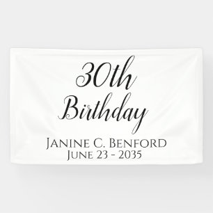 30. Geburtstag Party Personalisiert Banner