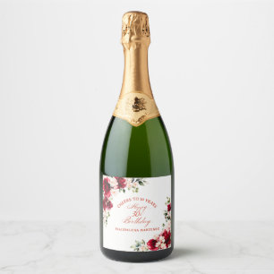 30. Geburtstag Party Rotes Rosa Blumenmuster Custo