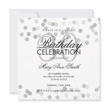 30. Geburtstag Party Silver Foil Glitzer Lights