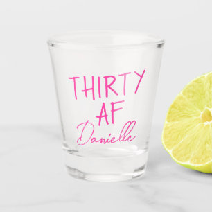 30. Geburtstag Personalisiert Funny 30 Schnapsglas