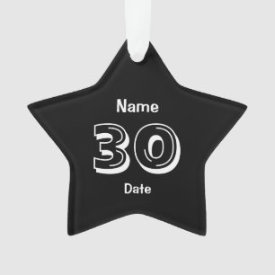30. Geburtstag Personalisiertes Gag-Geschenk Ornament