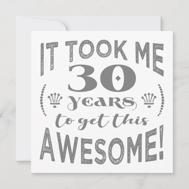 30. Geburtstag Phantastisch Karte (Vorderseite)