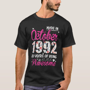 30. Geburtstag Phantastisch seit Oktober 1992 T-Shirt