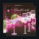 30. Geburtstag Pink Martini Champagne Einladung<br><div class="desc">30. Geburtstag Pink Martini Champagne Einladung Jeden Anlaß Party</div>