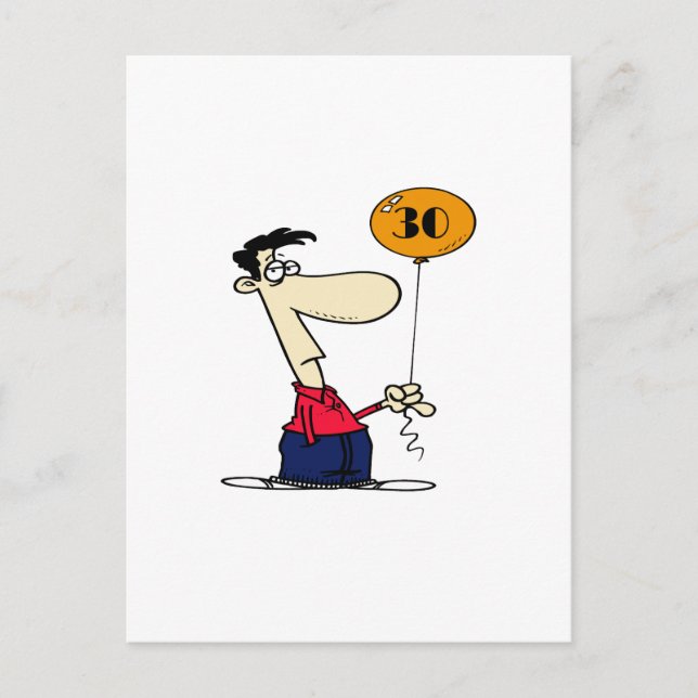 30. Geburtstag Postkarte (Vorderseite)