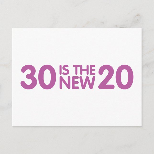 30. Geburtstag Postkarte (Vorderseite)