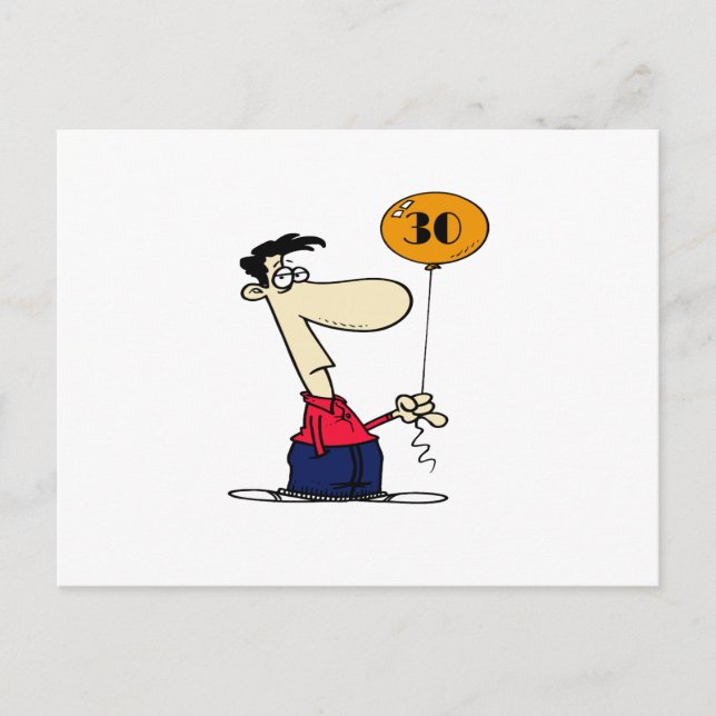 30. Geburtstag Postkarte (Vorderseite)