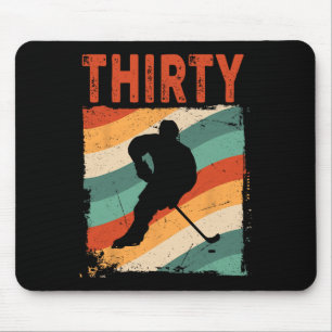 30. Geburtstag Retro Eishockey 30 Jahre alter Mann Mousepad