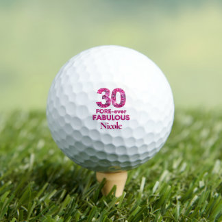 30. Geburtstag Rosa 30 Geschenk für Schwester Fabe Golfball