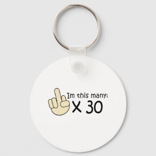 30. Geburtstag Schlüsselanhänger