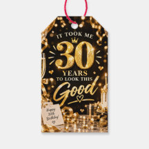 30. Geburtstag Schwarz und Gold Thema
