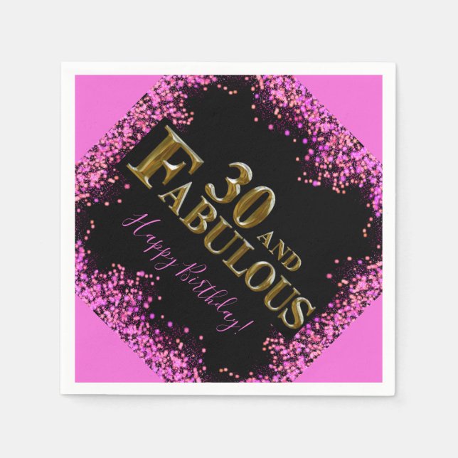 30. Geburtstag Serviette (Vorderseite)