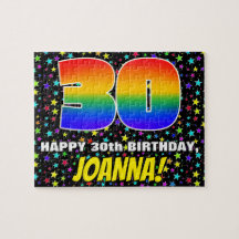 30. Geburtstag — Spaß, farbenfrohe Sternenweltenmu