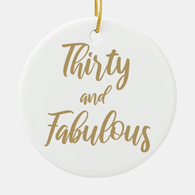 30. Geburtstag Spaß Keramik Ornament (Vorne)