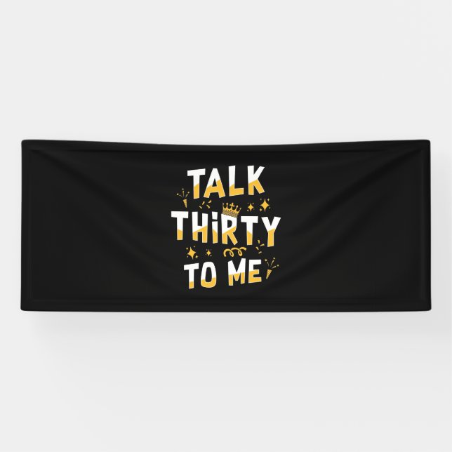 30. Geburtstag | Sprich dreißig mit mir Banner (Horizontal)