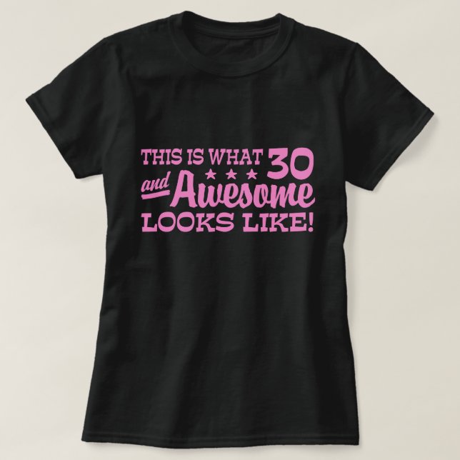 30. Geburtstag T-Shirt (Design vorne)