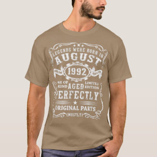 30. Geburtstag T-Shirt Legends Geboren im August 1