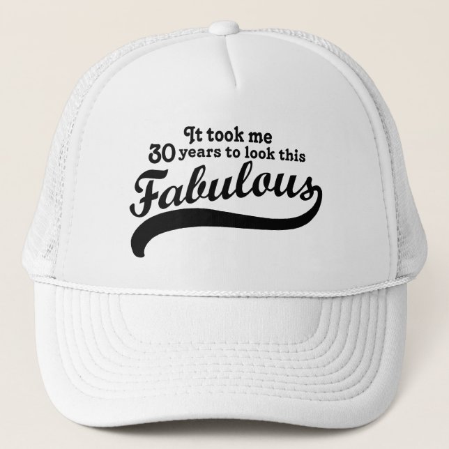 30. Geburtstag Truckerkappe (Vorderseite)