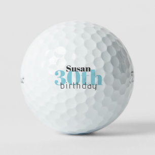 30. Geburtstag Türkis Custom Titleist Pro V1 Golfball