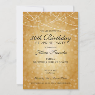 30. Geburtstag Überraschung Party Brass String Lig Einladung