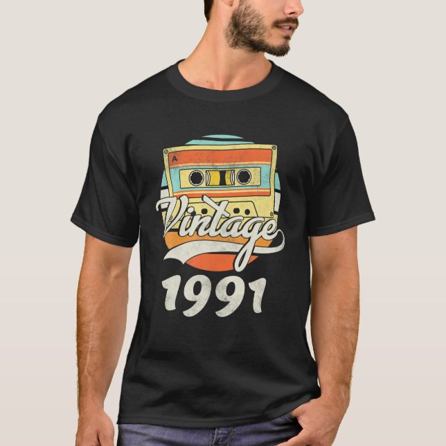 30. Geburtstag Vintag 1991 30 Jahre T-Shirt (Vorderseite)