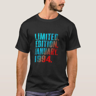 30. Geburtstag Vintag 1994 Januar 30 Jahr Männer W T-Shirt
