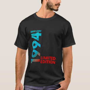 30. Geburtstag Vintage 1994 30. Januar Jahr Männer T-Shirt