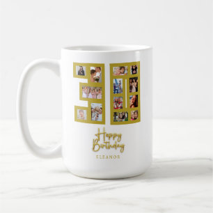 30. Geburtstags-Foto-Collage Kaffeetasse