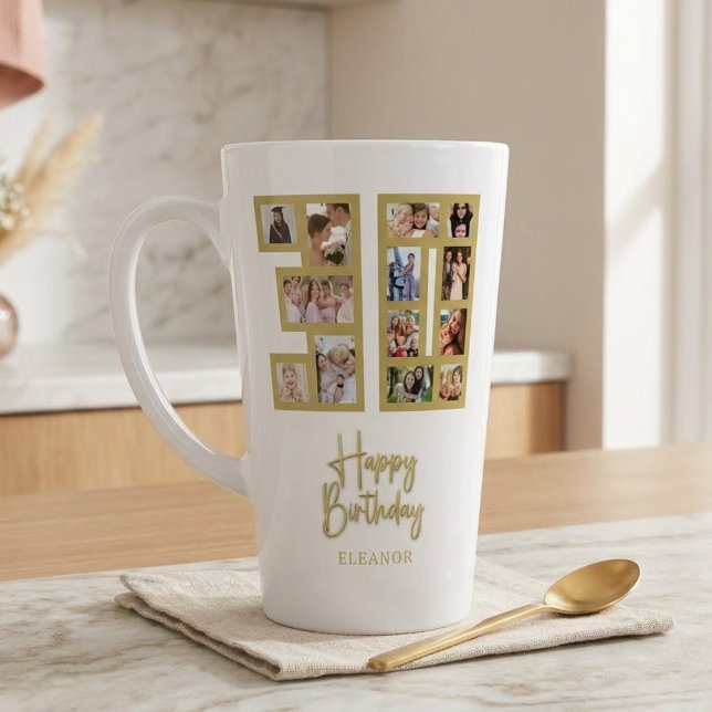 30. Geburtstags-Foto-Collage Milchtasse (Von Creator hochgeladen)
