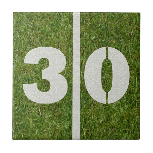 30. Geburtstags-Fußball-kundengerechte Fliese (Vorderseite)