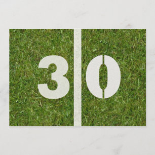 30. Geburtstags-Fußball-Party Einladung