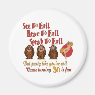 30. Geburtstags-Geschenke Magnet