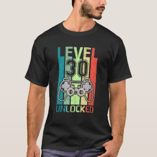 30. Geburtstags-T-Shirt des ungesicherten Videospi T-Shirt