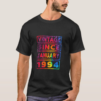 30. Geburtstags-Tie-Dye-Dekoration Vintage seit Ja T-Shirt