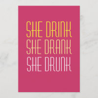 30. Geburtstagseinladung - Trink getrunken Betrunk