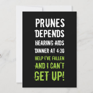 30. Geburtstagseinladungen - alte Leute Einladung