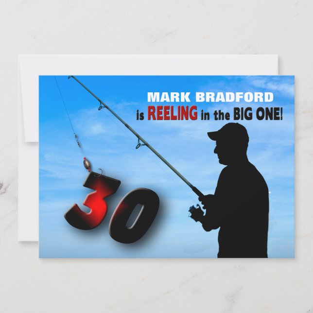 30. Geburtstagsfeier - Angeln/Angeln Einladung (Vorderseite)