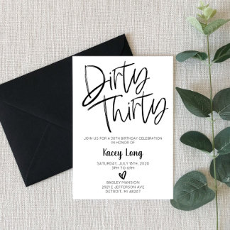 30. Geburtstagsfeier Einladung