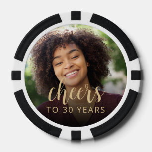 30. Geburtstagsfeier Foto Prost Pokerchips