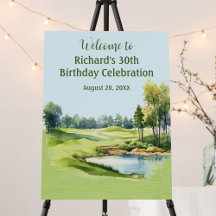 30. Geburtstagsfeier Golf Herren Willkommen