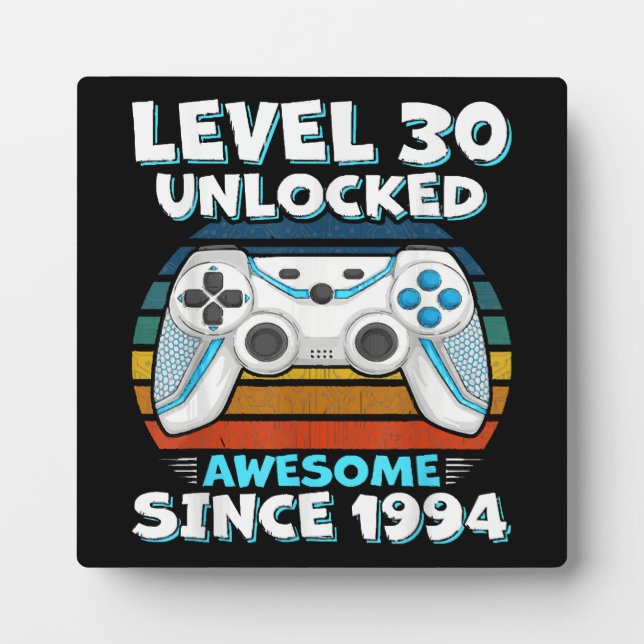 30. Geburtstagsfrau 30 Jahre 1994 Fotoplatte (Vorderseite)