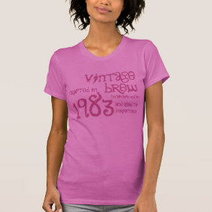 30. Geburtstagsgeschenk 1983 Vintage Brew Benutzer T-Shirt