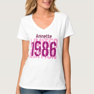 30. Geburtstagsgeschenk 1986 Limitierte Edition V6 T-Shirt