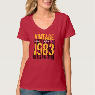 30. Geburtstagsgeschenk Bestes 1983 Vintag Red Y04 T-Shirt