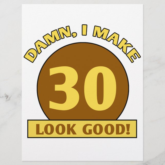 30. Geburtstagsgeschenke (Vorderseite)