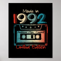 30 Geburtstagsgeschenke Jahr alt 1992 Kassette